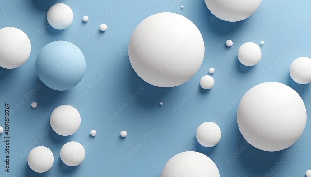 Poster elegant 3d abstract background in blue and white ideal for minimalist mobile wallpapers featuring so