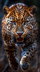 Obraz premium close up portrait of a leopard