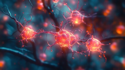 Fiery Fractal Energy Swirls Across the Cosmic Canvas. Generative AI