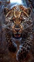 Obraz premium close up portrait of a leopard