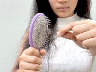 Women with hair loss dryness and frizziness
