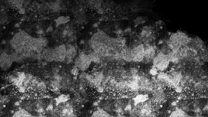 Black and white abstract grunge texture with splatters.