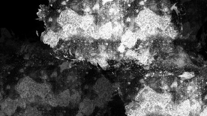 Black and white abstract texture with splashes of white.