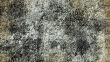 Grunge textured background, gray, white, green, black.