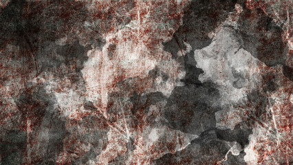Abstract watercolor background grey, red, white.