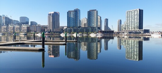Newquay Promenade Yarra River Dockland Melbourne CityScape