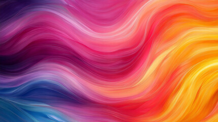 Obraz premium Vibrany Gradient - A smooth blend of bright colors like magenta, cyan, and yellow, giving an energetic feel