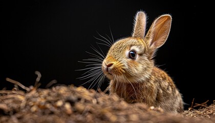 Obraz premium rabbit on the ground