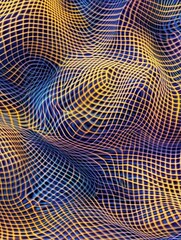 Fototapeta premium Abstract Grid Wave Design