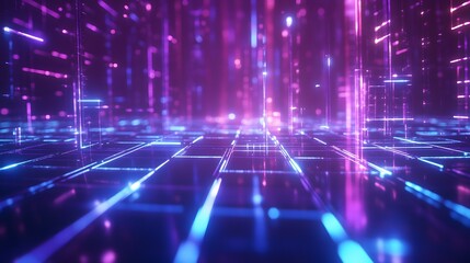 abstract digital light neon background