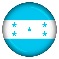National flag of honduras circle shape pin and badge