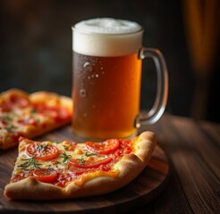 pizza and beer