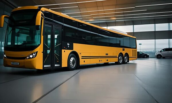 Airport bus. Shuttle bus.