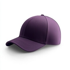 Fototapeta premium realistic high quality purple baseball cap mockup isolated
