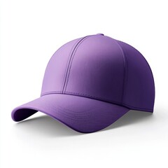 Fototapeta premium realistic high quality purple baseball cap mockup isolated