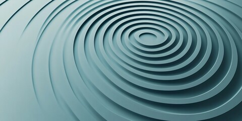 Fototapeta premium Abstract 3D Concentric Circular Layers Background in smooth gradient tones