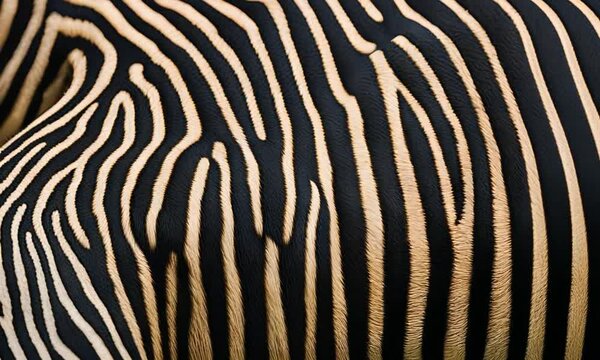 Close up of zebra skin.