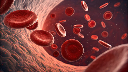 Fototapeta premium Blood cells in the background