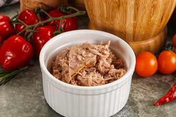 Canned tuna fish for salad