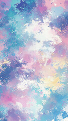Obraz premium pastel gradient background featuring soft hues of blue, pink, and yellow, creating dreamy and calming atmosphere. This artistic design evokes feelings of tranquility and creativity