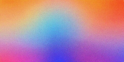 Fototapeta premium Colorful blue and purple gradient background, grainy noise texture gradient