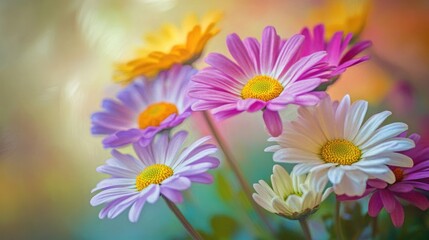Obraz premium Pastel Blooms in Soft Focus