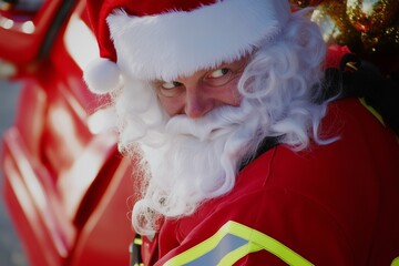 Santa Firefighter to the Rescue