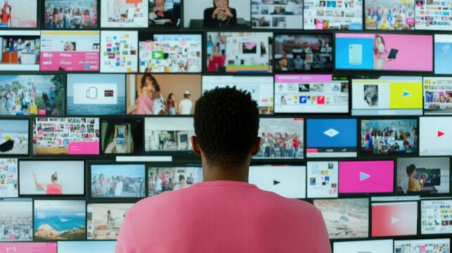 Overwhelmed by Social Media A Room Full of Notifications