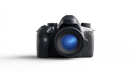 Black DSLR Camera Ready to Shoot