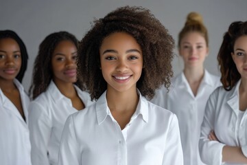 Fototapeta premium woman with dreadlocks smiling