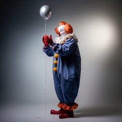 clown with a ball