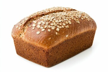 A loaf of bread with oat topping.