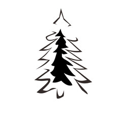 Fototapeta premium abstract christmas tree
