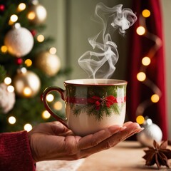 Person Holding a Cup