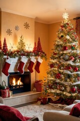 christmas tree with gifts