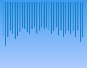 ガーン　ショック　ダメージ　悲しい　気持ちを表現するフレーム背景　青