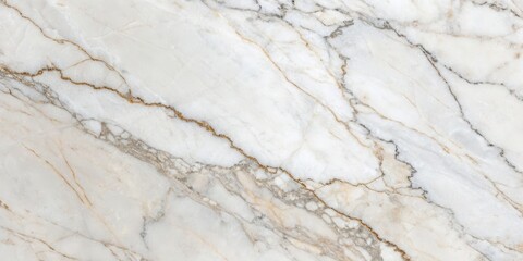 Naklejka premium A Close-Up View of Elegant White Marble with Intricate Veins, Evoking a Sense of Luxury and Sophistication