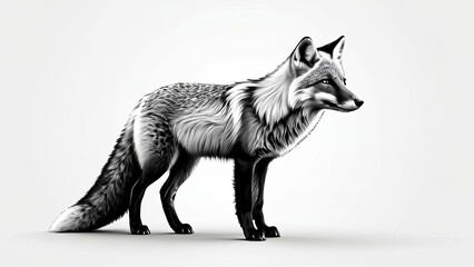 Fototapeta premium fox in the desert