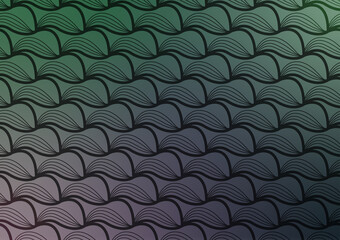 Green line wave pattern art abstract background