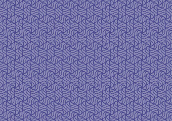 Naklejka premium Wave blue abstract geometry line art background