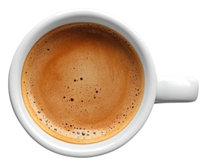 PNG An isolated white cup mug of coffee drink beverage espresso.