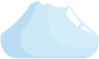 Iceberg melting in the ocean, a symbol of global warming and climate change