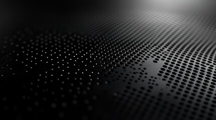 A close-up view of a textured, dotted surface with a dark, gradient background
