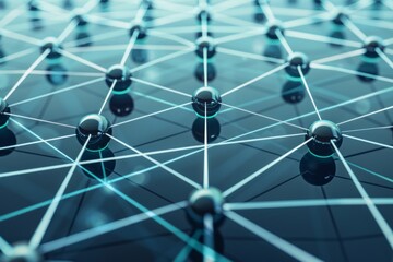 Business collaboration network: nodes linked to show increasing connections and collaborations