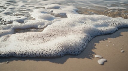 Gentle Waves Caressing Sandy Shoreline