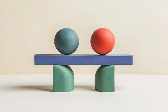 Balanced spheres on beam, concept of equality