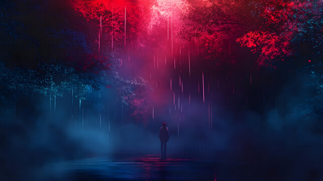 a abstract stranger things style background wallpaper