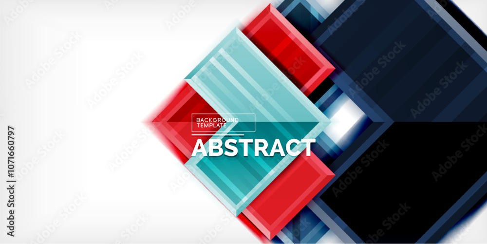 Poster Arrow symbols created with 3d effects and line texture geometric abstract background