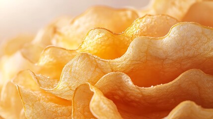 Savor the crunch enjoying deliciously crispy potato chips