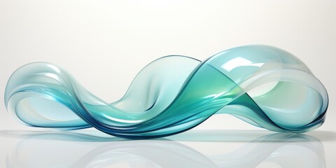 Abstract Liquid Glass Sculpture A Modern Artistic Expression